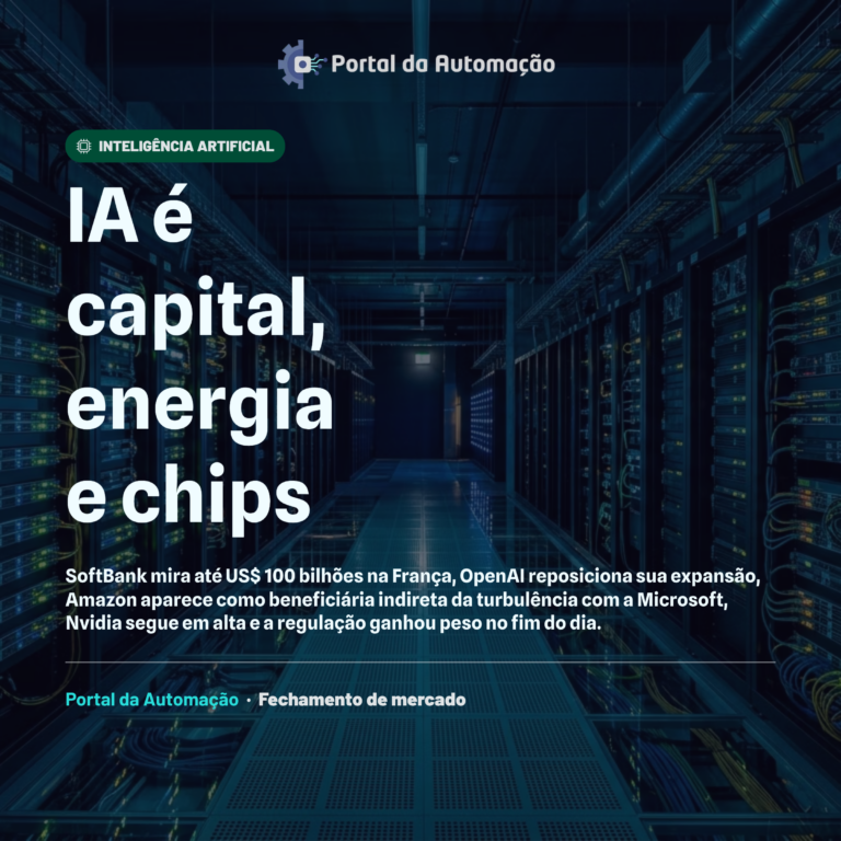 Data centers, chips e big techs disputam o fechamento do dia