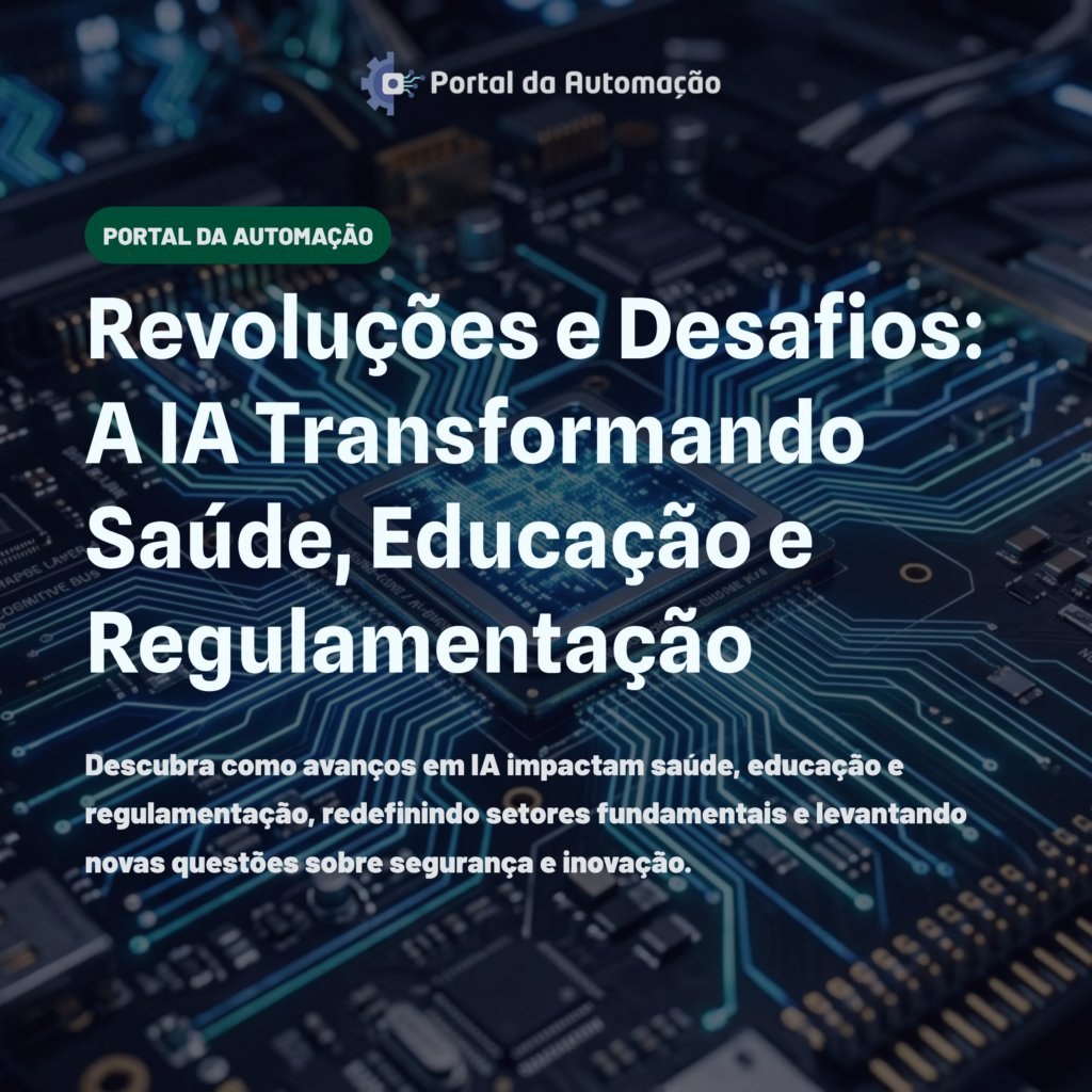 Revoluções e Desafios: A IA Transformando Saúde, Educação e Regulamentação
