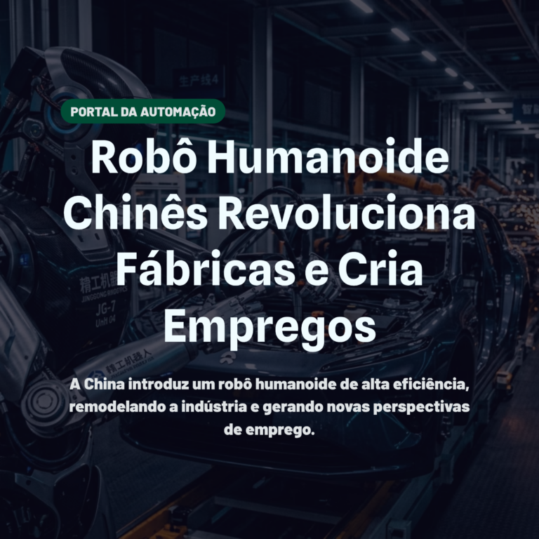 Robô humanoide chinês em operação